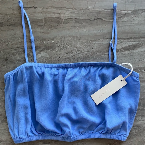 NWT Capulet Bridgette Crop Top Sky Blue - Picture 4 of 8